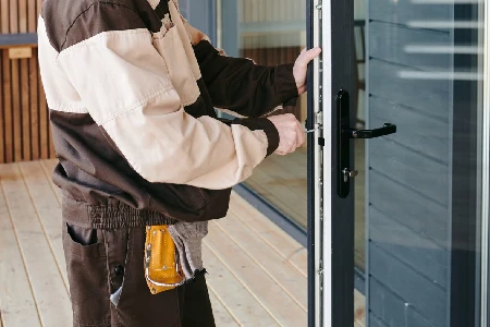 Cleaning And Polishing Glass Door Installation in North Miami, FL